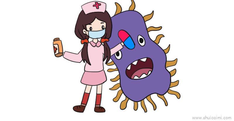 疫情防控儿童画怎么画 疫情防控简笔画简单