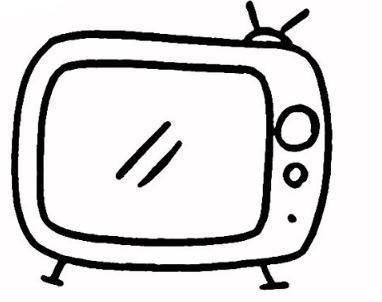 电视简笔画 电视简笔画图片