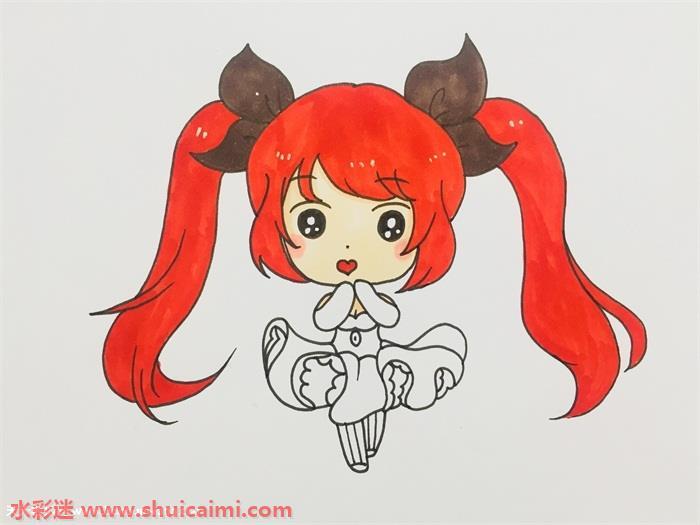 安琪拉怎么画 安琪拉简笔画图片