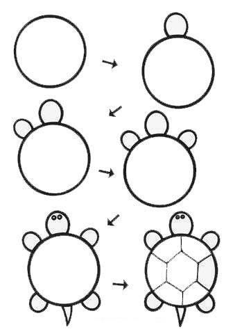 小乌龟简笔画 小乌龟简笔画怎么画