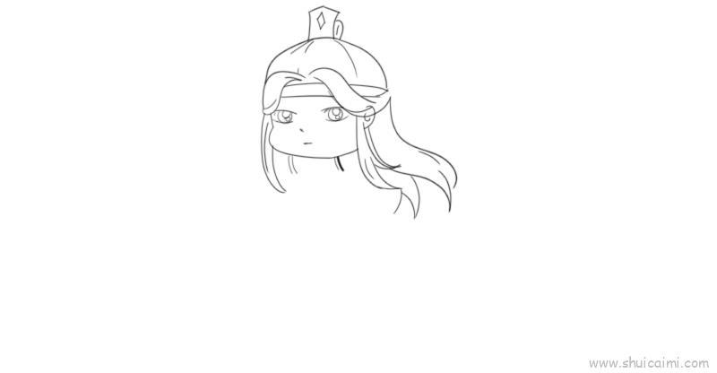 蓝忘机儿童画怎么画 蓝忘机简笔画顺序