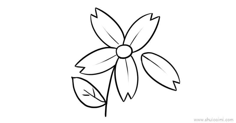 花瓣儿童画怎么画 花瓣简笔画好看