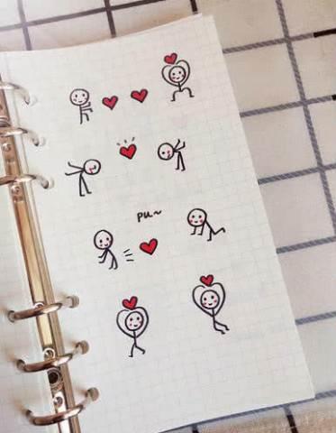 比心简笔画 比心简笔画小人
