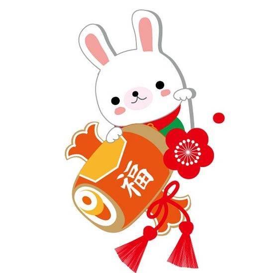 2023小兔子拜年简笔画图片 新年小兔子简笔画