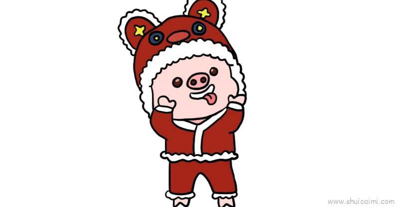 猪宝宝儿童画怎么画 猪宝宝简笔画图片