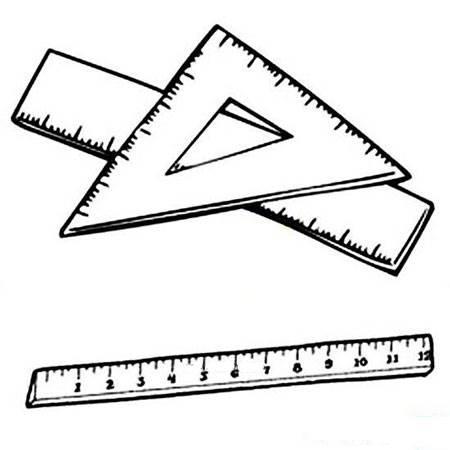 尺子简笔画 尺子简笔画图片大全彩色可爱