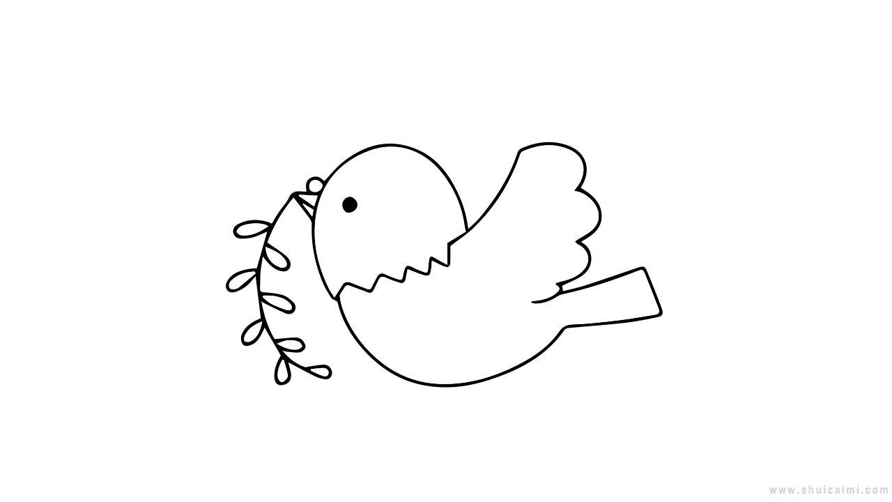 小鸽子简笔画怎么画 小鸽子简笔画顺序