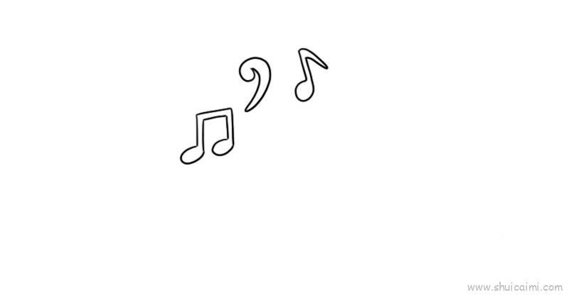 音符儿童画怎么画 音符简笔画画法