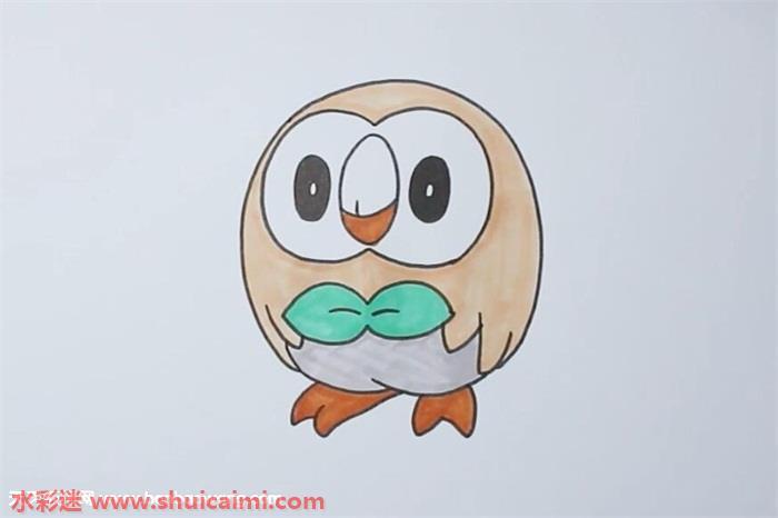 木木枭怎么画 木木枭简笔画漂亮