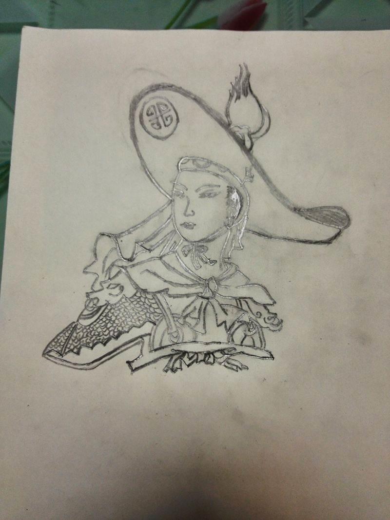 玄天上帝简笔画 天上神仙简笔画