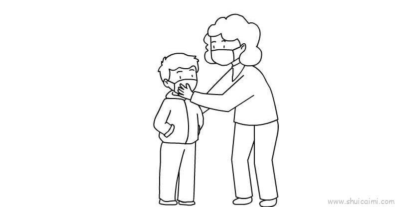 预防新型冠状病毒儿童画怎么画 预防新型冠状病毒简笔画图片大全