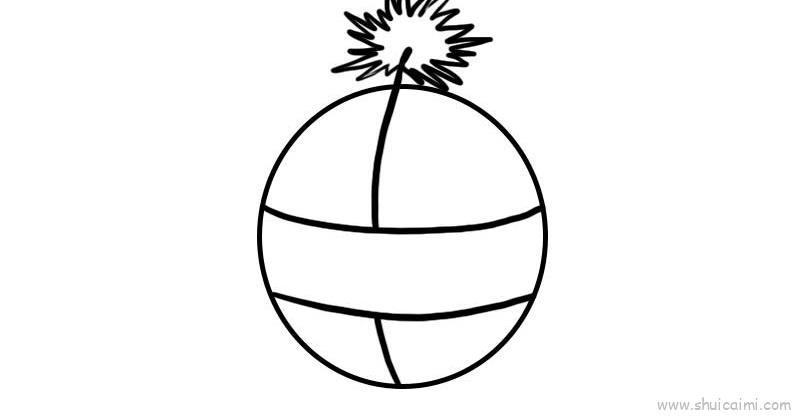 圆形鞭炮儿童画怎么画 圆形鞭炮简笔画画法