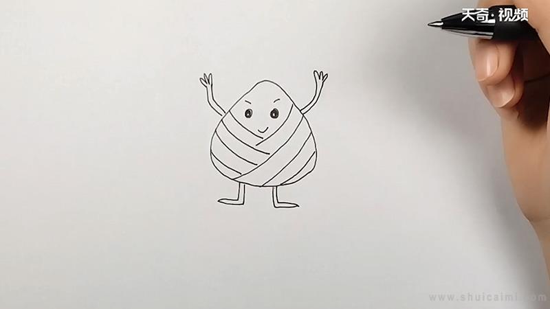 粽子简笔画怎么画 粽子简笔画图片