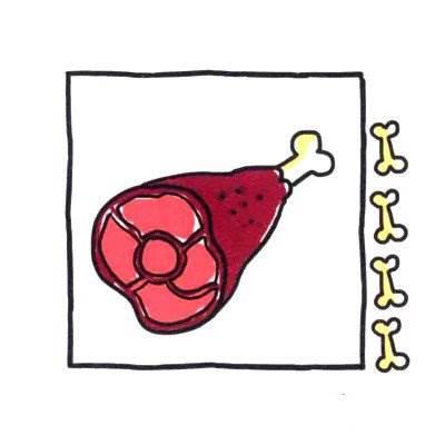 鸡腿简笔画 鸡腿简笔画彩色