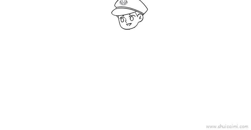 警察儿童画怎么画 警察简笔画图片大全