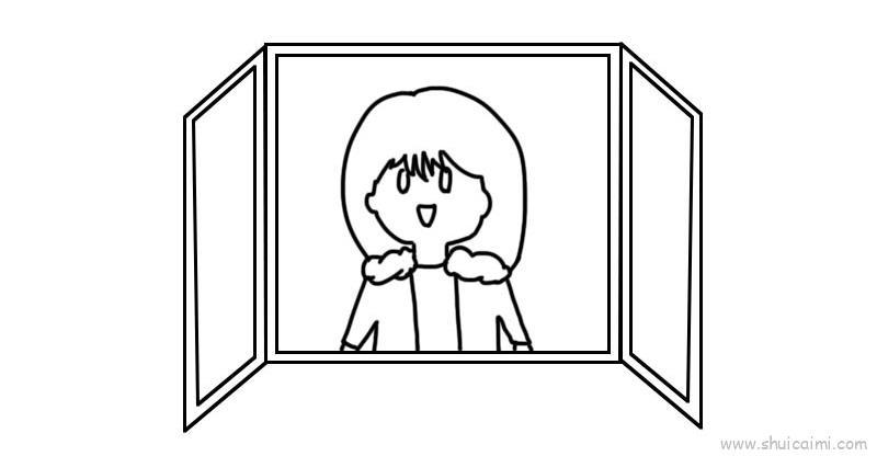 提倡通风的卡通简笔画教程步骤