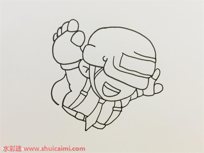 吃鸡怎么画 吃鸡简笔画图片大全