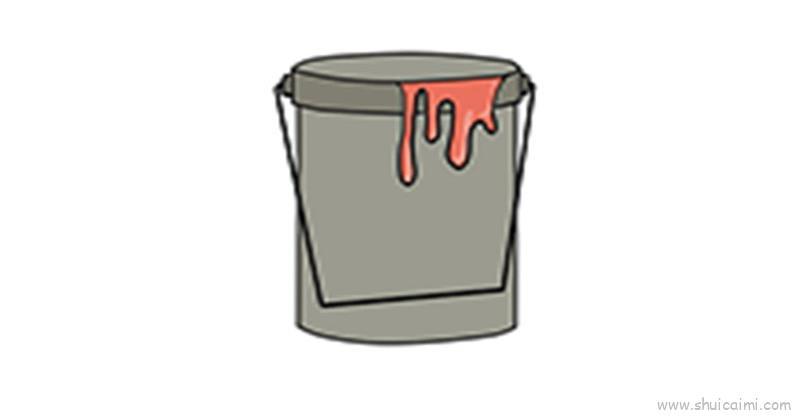 油漆桶,油漆桶儿童画怎么画 油漆桶,油漆桶简笔画顺序