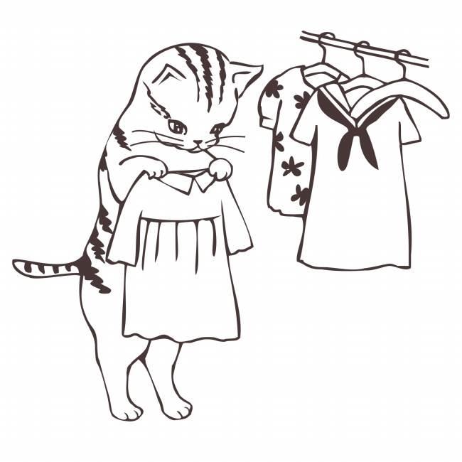 花猫简笔画 花猫简笔画彩色