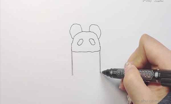 熊猫帽子儿童画怎么画 熊猫帽子简笔画图片大全