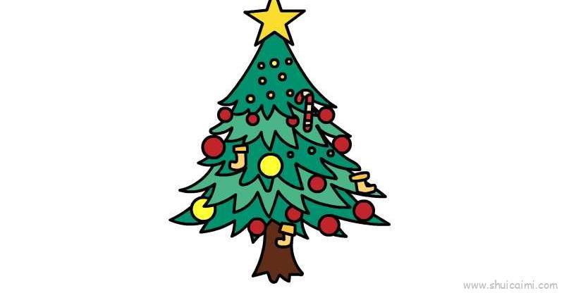 圣诞树儿童画怎么画 圣诞树简笔画顺序