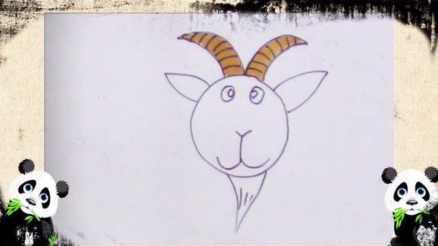 山羊简笔画 山羊简笔画彩色