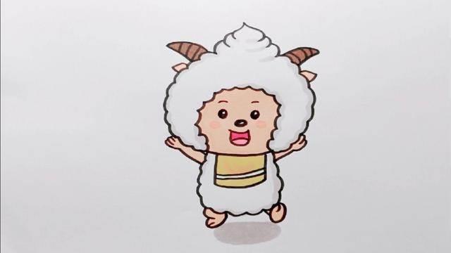懒羊羊简笔画 懒羊羊简笔画可爱