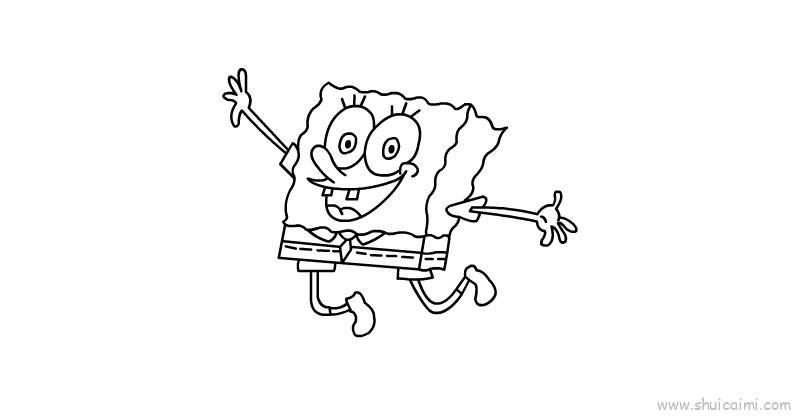 海绵宝宝儿童画怎么画 海绵宝宝简笔画简单又好看