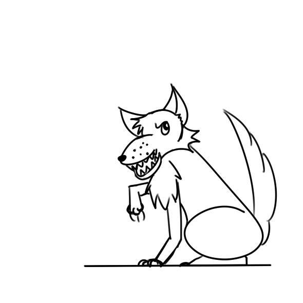 大灰狼简笔画图片大全 大灰狼简笔画图片大全可爱