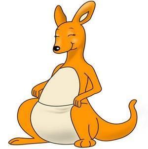 袋鼠的简笔画 袋鼠的简笔画图片