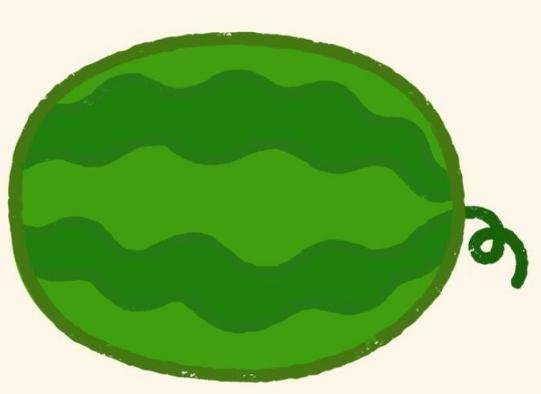西瓜简笔画 西瓜简笔画彩色
