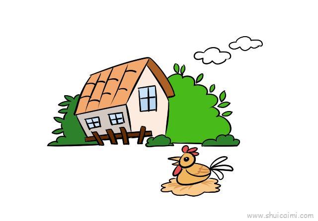 农场儿童画怎么画 农场简笔画图片大全