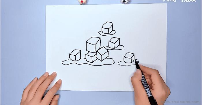 冰简笔画怎么画?冰的简笔画详细教程