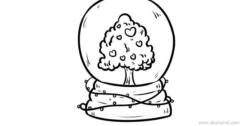 情人节水晶儿童画怎么画 情人节水晶简笔画图片