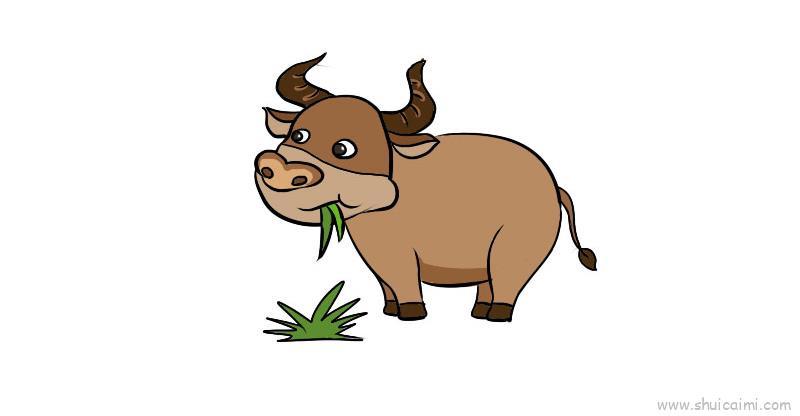牛儿童画怎么画 牛简笔画画法