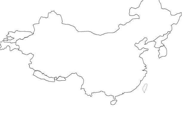 地图简笔画 地图简笔画轮廓