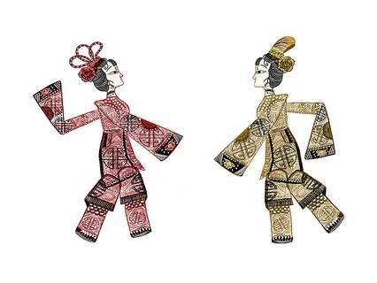 皮影简笔画 皮影简笔画图片大全简易