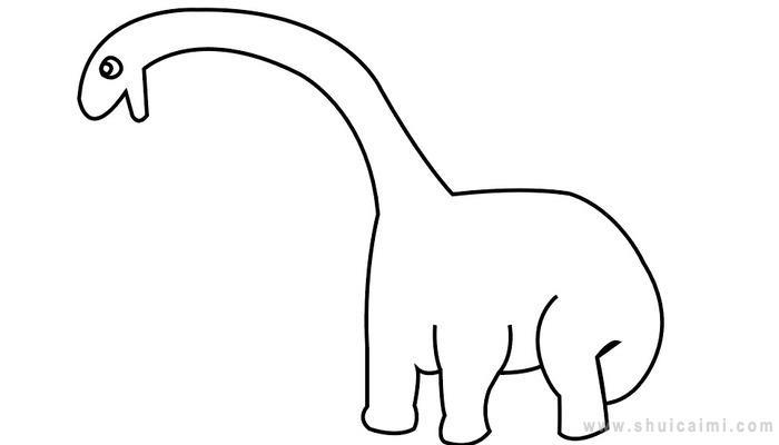 腕龙简笔画怎么画 腕龙简笔画好看