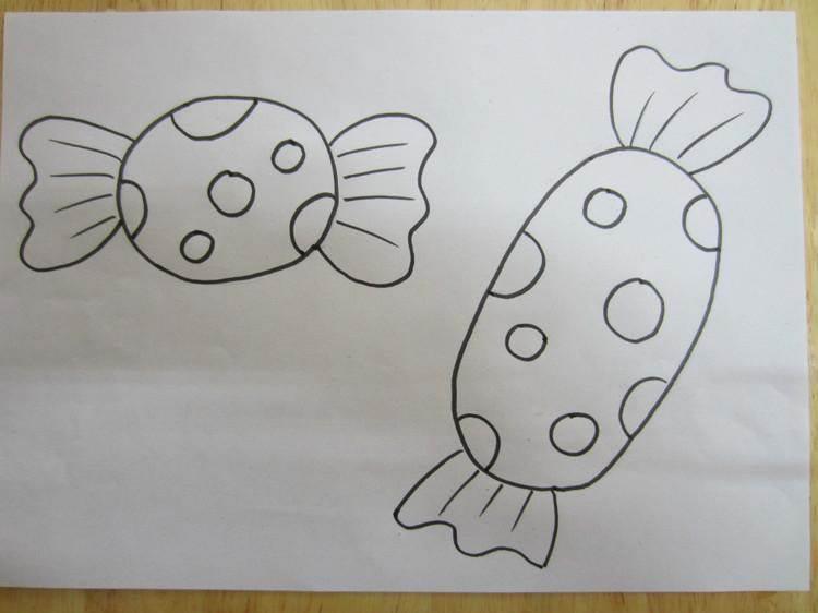 糖果简笔画 糖果简笔画简单又漂亮