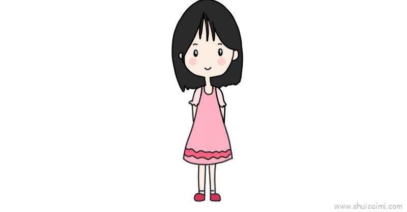 乖巧儿童画怎么画 乖巧简笔画图片