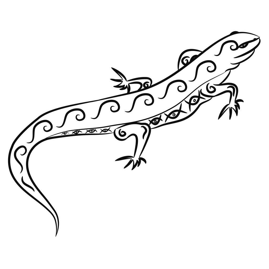 蜥蜴简笔画 蜥蜴简笔画图片