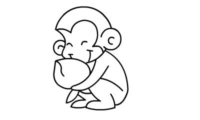 金丝猴简笔画图片大全（金丝猴儿童画图片大全）