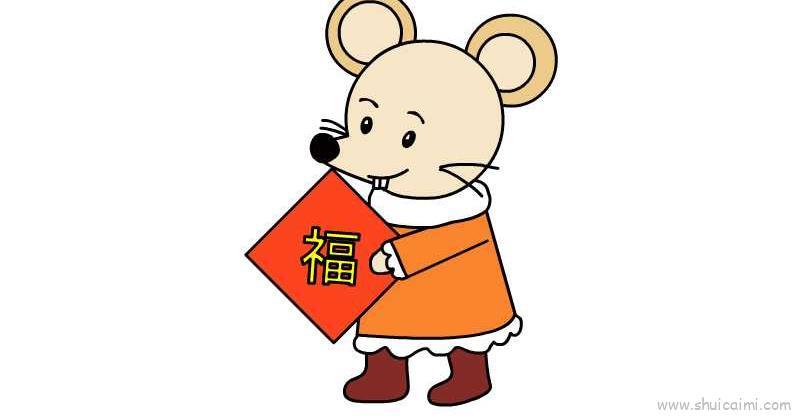 老鼠彩图可爱儿童画怎么画 老鼠彩图可爱简笔画简单又好看