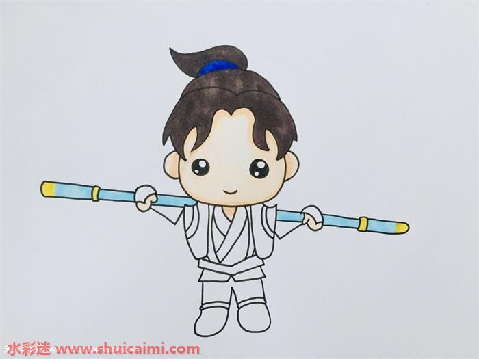 大话西游至尊宝简笔画图解教程分享