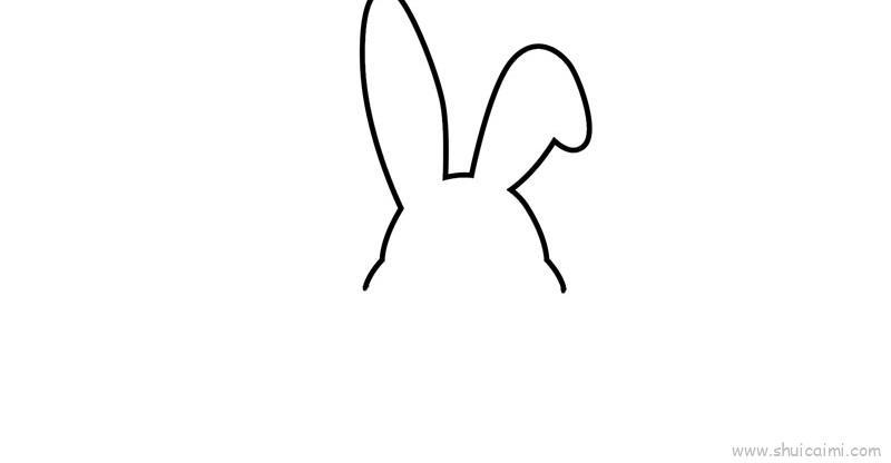 小动物之小白兔吃西瓜儿童画怎么画 小动物之小白兔吃西瓜简笔画图片大全