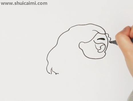 莫娜公主简笔画怎么画 莫娜公主简笔画顺序