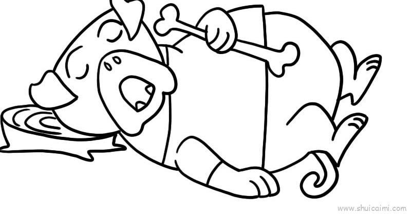 贪睡儿童画怎么画 贪睡简笔画简单又好看