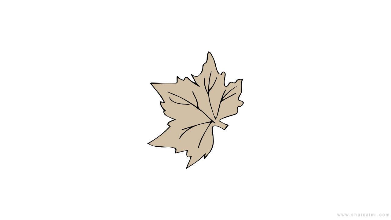 秋天树叶简笔画怎么画 秋天树叶简笔画图片大全