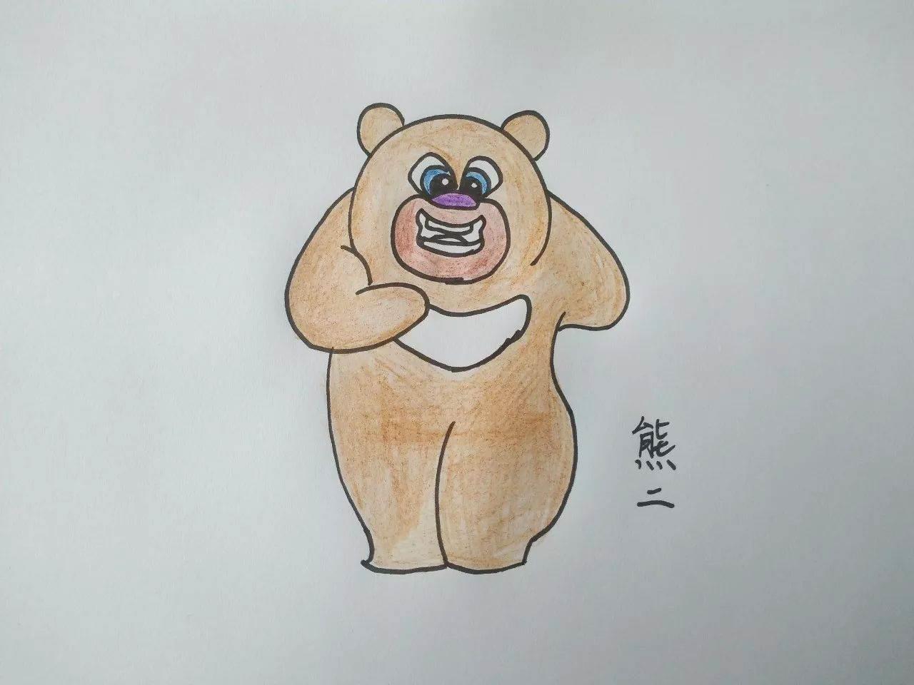熊大简笔画图片 熊出没之熊大简笔画