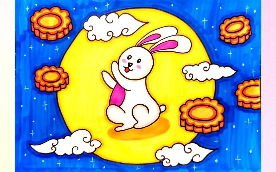 玉兔简笔画 玉兔简笔画可爱卡通版